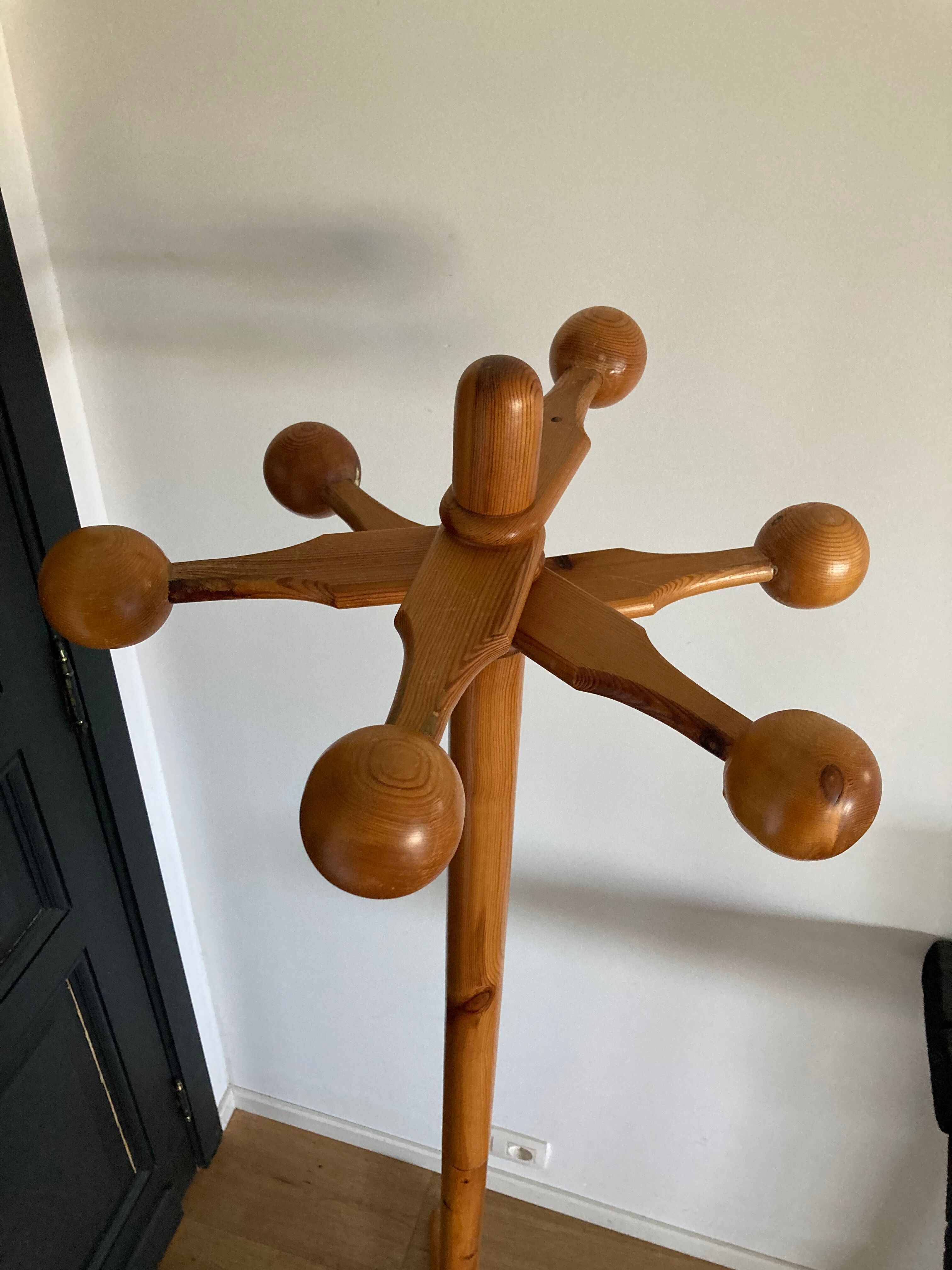 Danish coat rack space age 1960