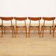 6 x dining chairs | Farstrup | Model 210 | Reupholstered | Green