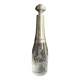 Liqueur carafe in engraved crystal & silver metal