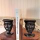 Serres livres bronze et bois art africain
