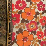 Folding bed lafuma vintage flowers