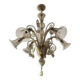 Lustre Venitien Murano Ambré