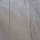 Antique flat sheet with QJ monogram