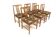 Set of 6 oak chairs, Sweden, 1960