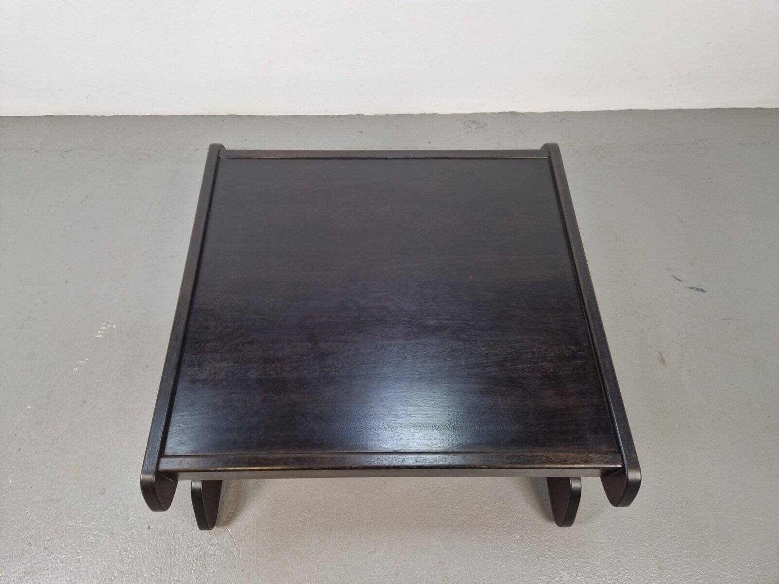 Postmodern Architectural Wooden Coffee Table, Germany, 1970s