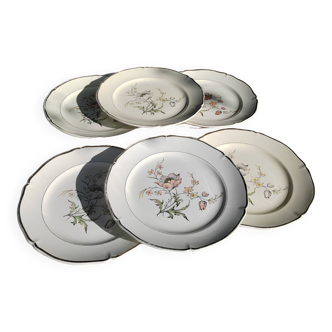 6 flat plates “Saverne” Saint Amand