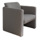 Gray Dedar boucle lounge chair | 1990s