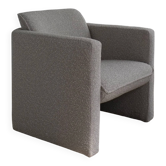 Gray Dedar boucle lounge chair | 1990s