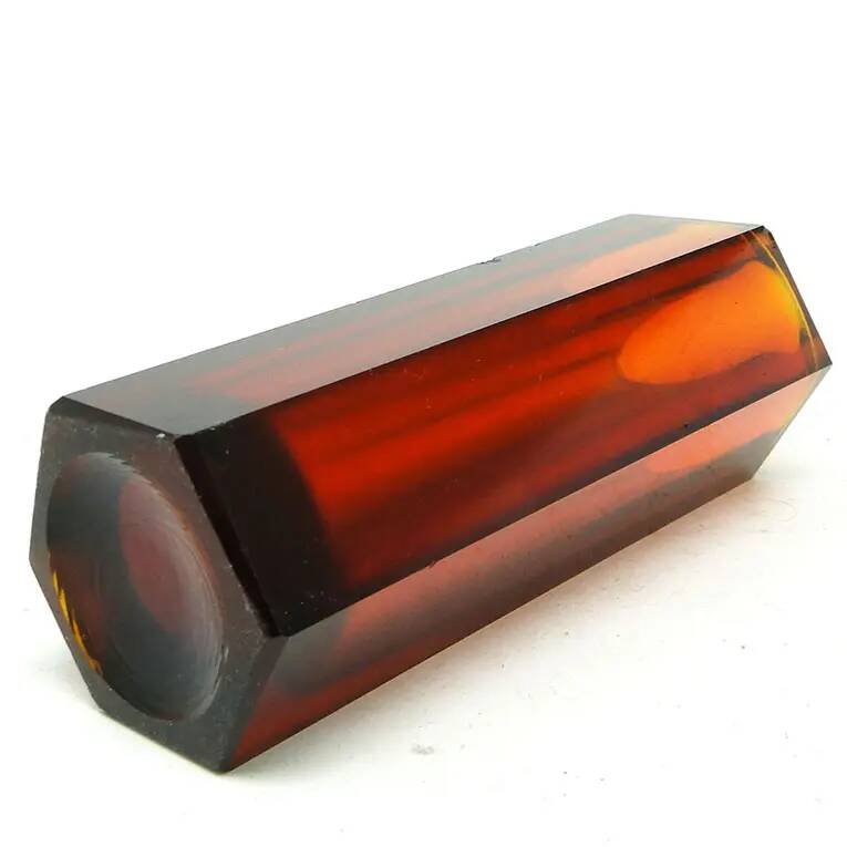 Art Deco vase, pressed glass, Zawiercie Glassworks, Poland, 1930s