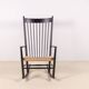 Fauteuil à bascule noir Hans J. Wegner J16, 1969 FDB