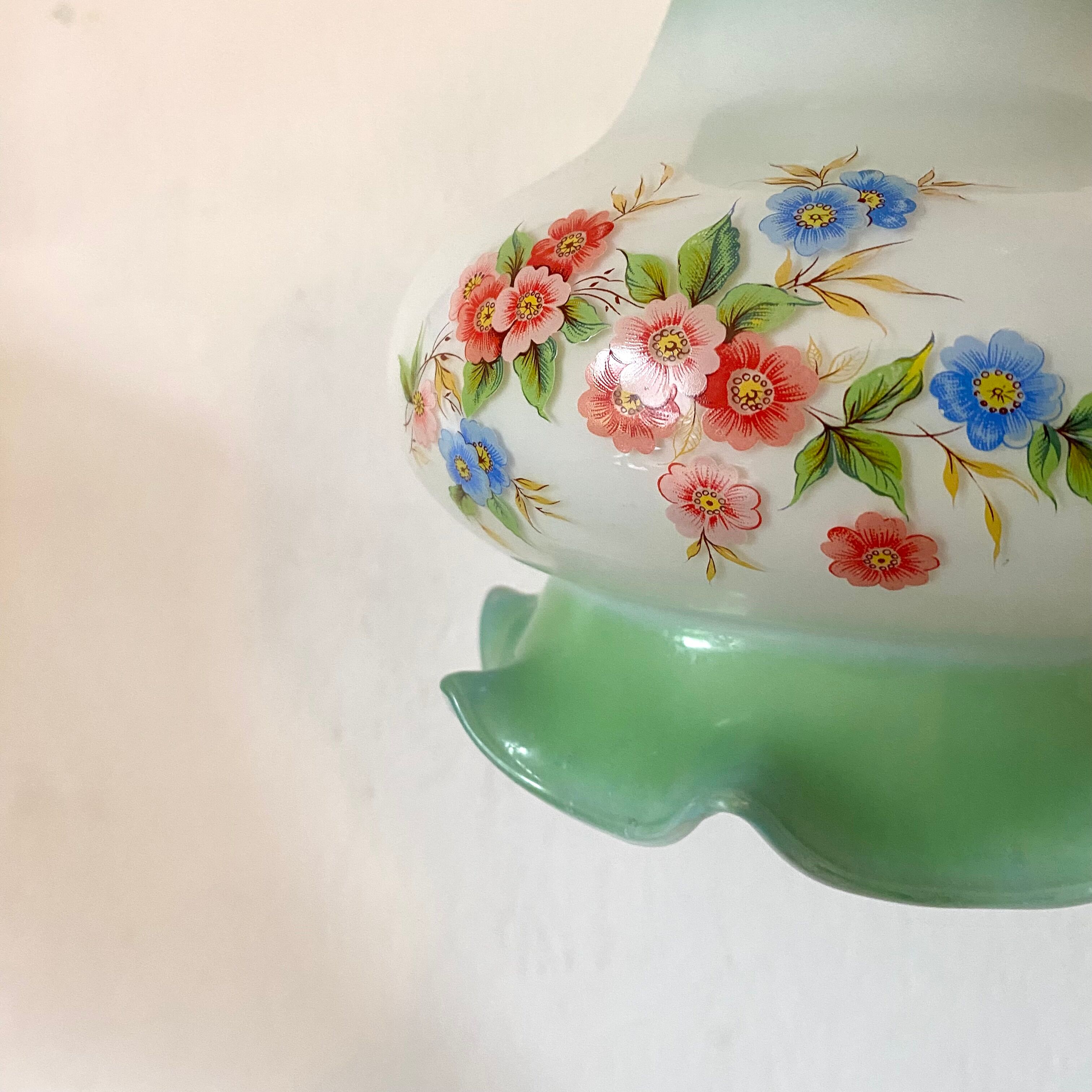 Vintage opaline pendant lamp