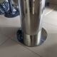 Round designer table in marble and metal