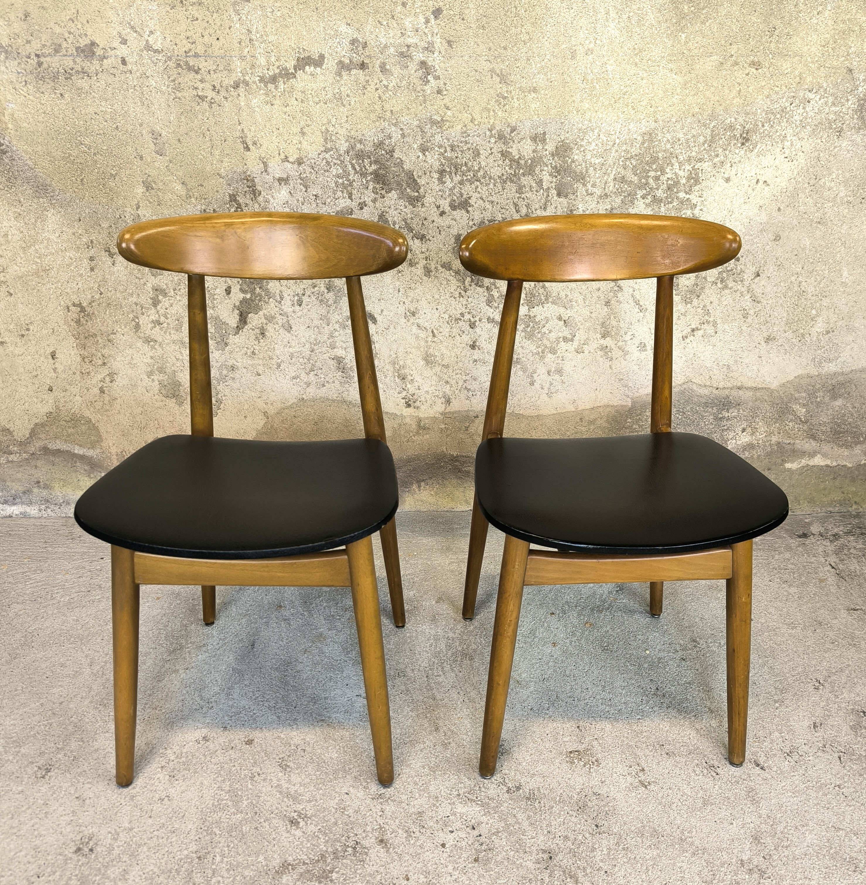 Pair of vintage Scandinavian chairs