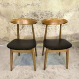 Paire de chaises scandinaves vintage