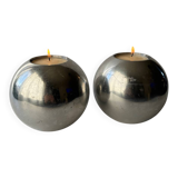 Pair of XL Vintage IKEA Nässjö candle holder designed by Ehlén Johanss