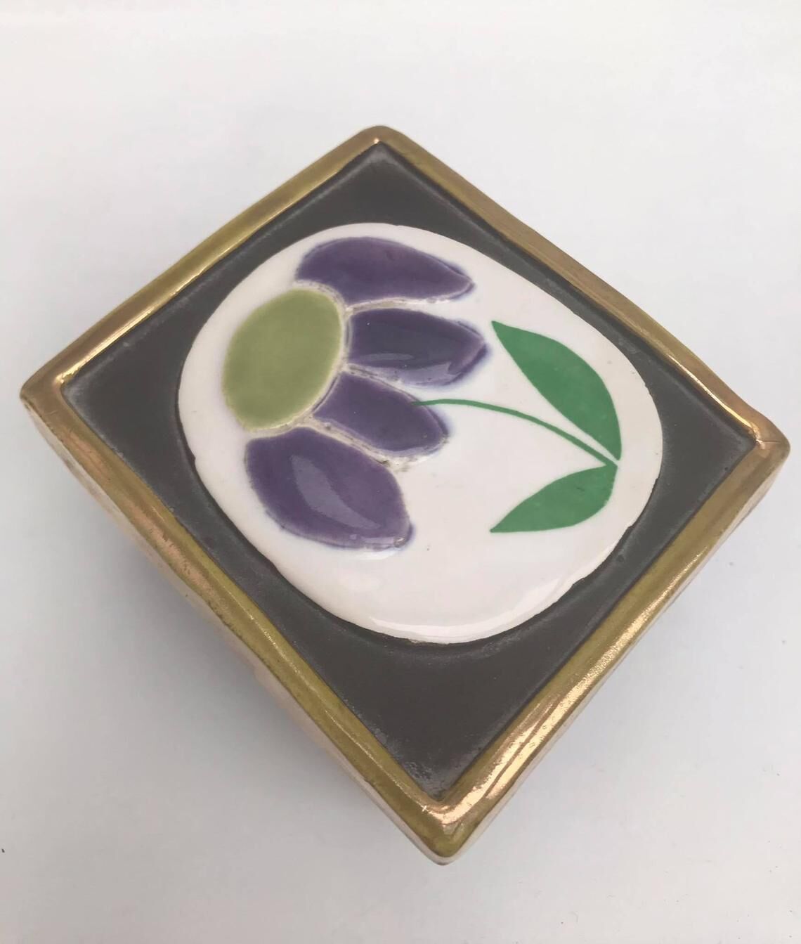 Ceramic box Mithé Espelt Vallauris France