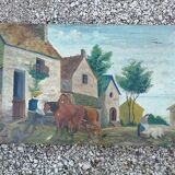 Old naive painting