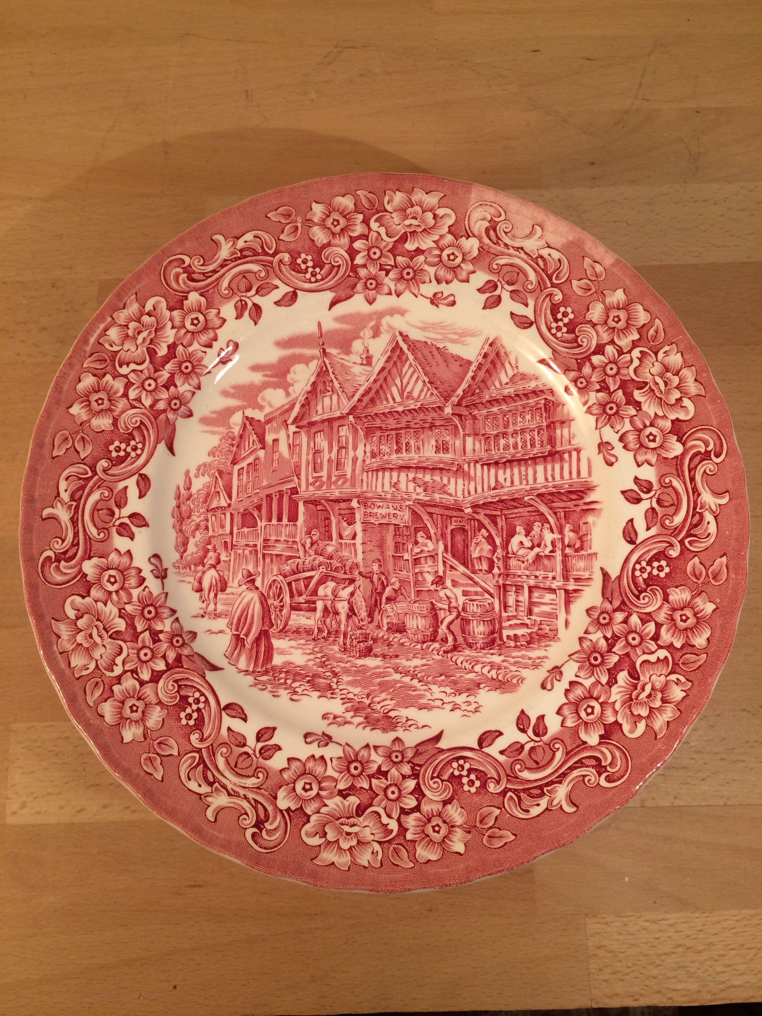 10 plates earth of iron red Royal Tudor model 17th century England ironstone