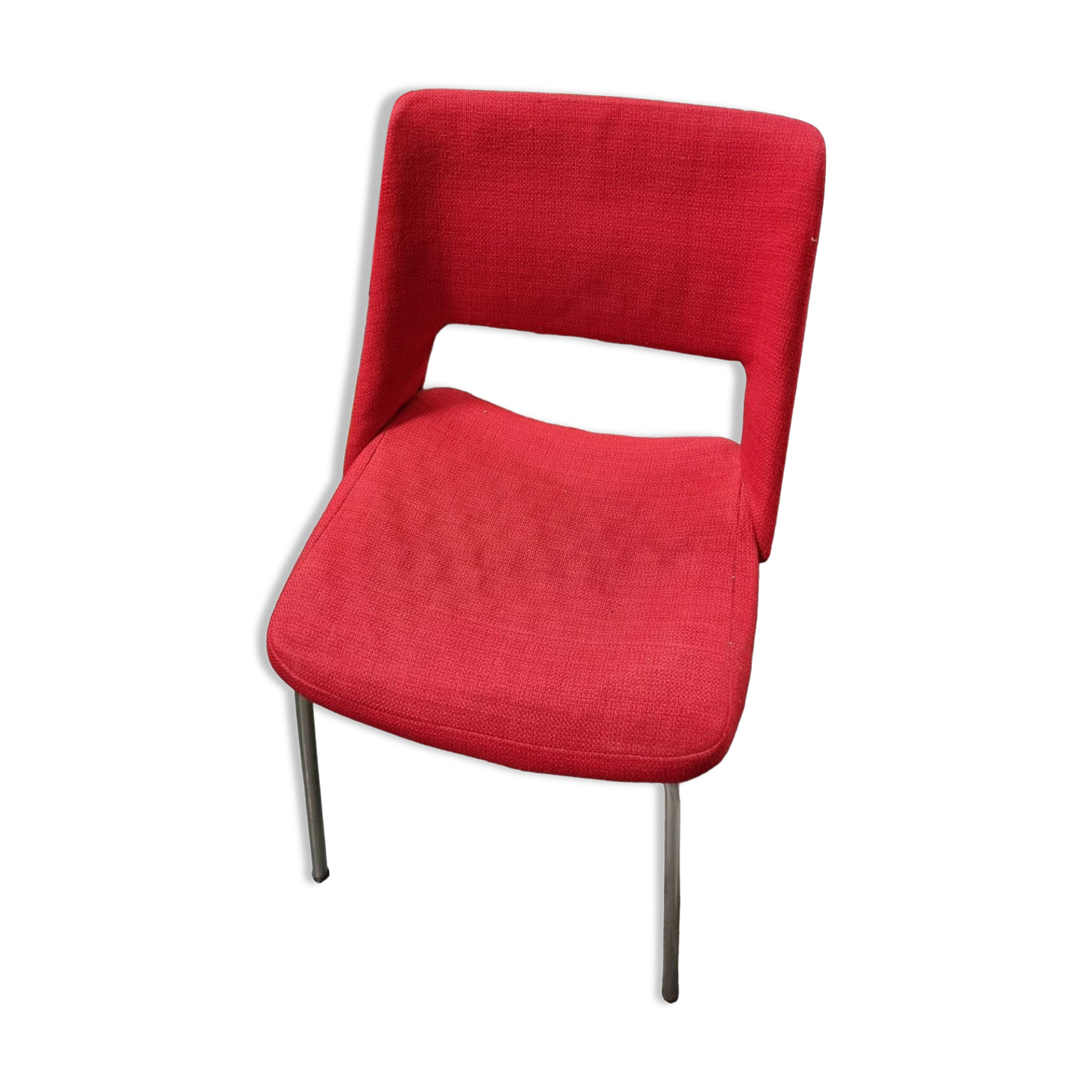 Red fabric chair