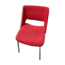 Chaise en tissu rouge