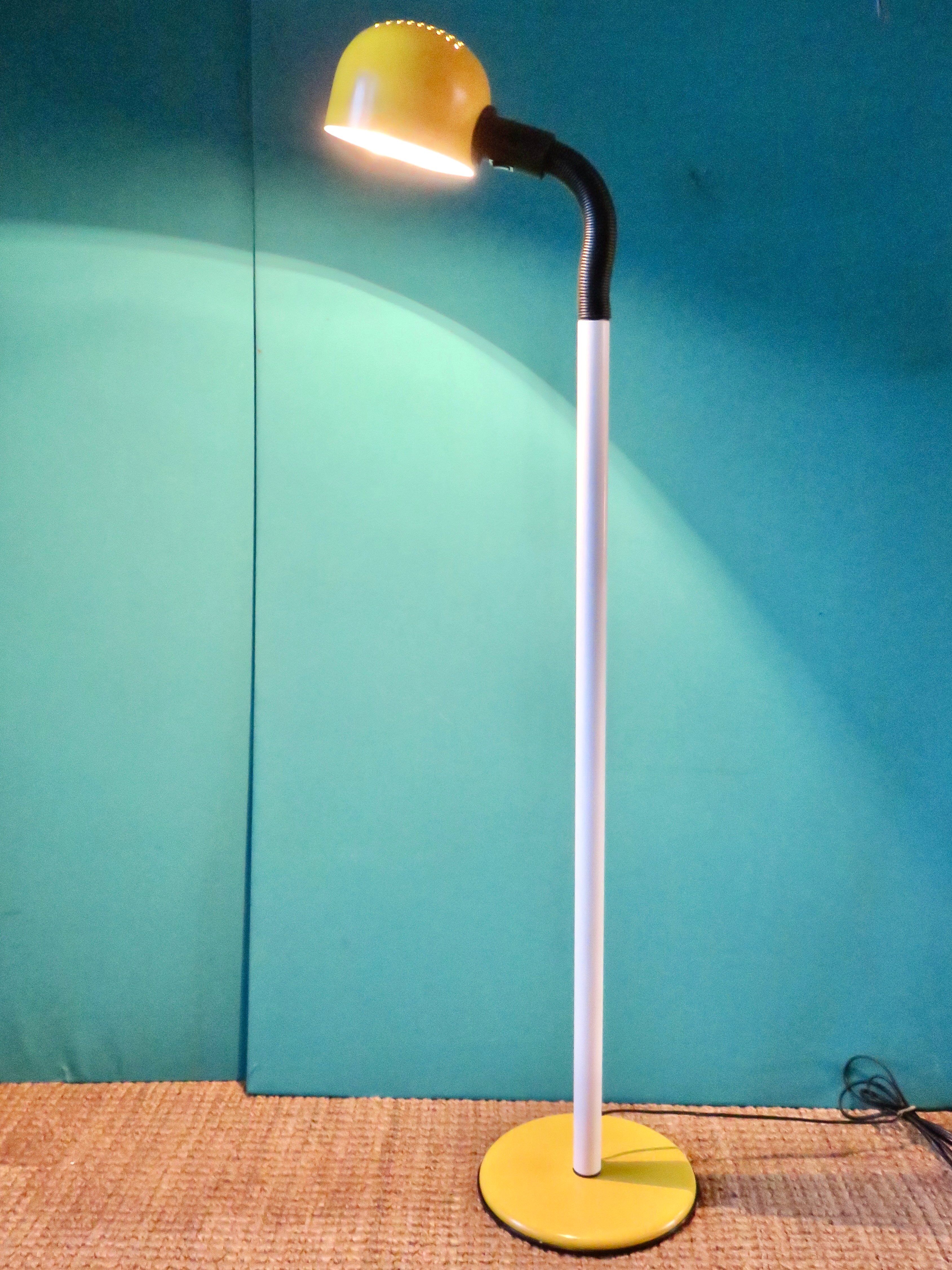 Space lamp yellow and white sweden 1970