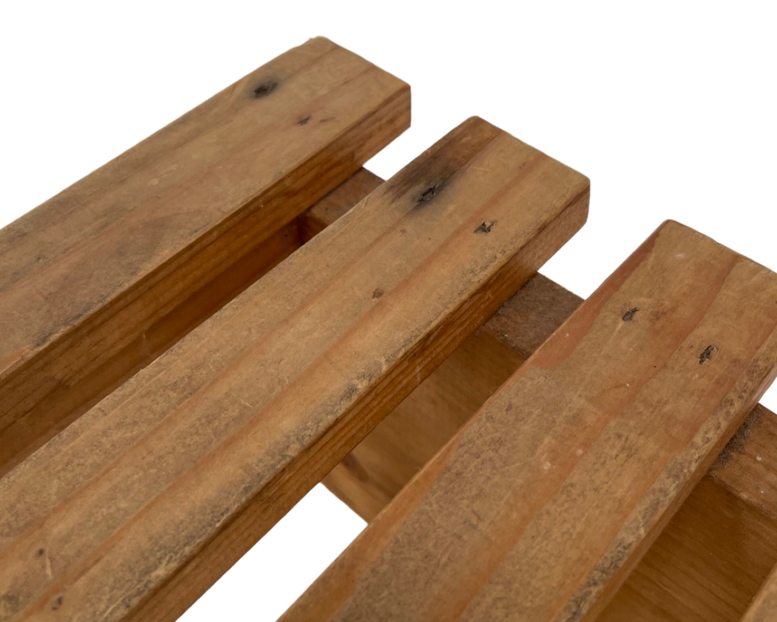 Vintage brutalist footstool minimalist design