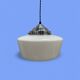 Suspension Art déco en opaline blanche