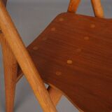 Chaises CH29 Sawbuck par Hans Wegner pour Carl Hansen & Son. Lot de 4