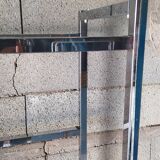 Shelf with five glass trays, chrome frame, 1970.
