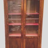 Louis Philippe display case in mahogany and mahogany veneer 19th century