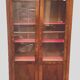 Louis Philippe display case in mahogany and mahogany veneer 19th century