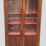 Louis Philippe display case in mahogany and mahogany veneer 19th century