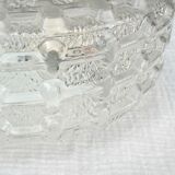 Plafonnier rond en verre ciselé