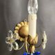Set vergoldet Wandlampe Murano Kristall