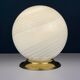 Vintage table lamp in white Murano glass, Italy, 1970s.