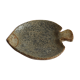 Fish shaped stoneware serving dish