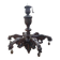 Oak chandelier in neo-Gothic style