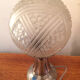 Lamp on a chrome base globe ball cut glass 1940