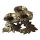 Brass flower candle holder