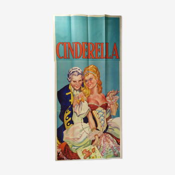 Cinderella pantomime vintage by Taylors of Wombwell England 1930 s poster