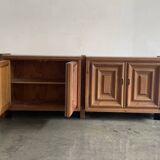 Buffet brutaliste, Biosca, bois massif, travail artisanal, Espagne