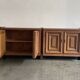 Buffet brutaliste, Biosca, bois massif, fabrication artisanale, Espagne