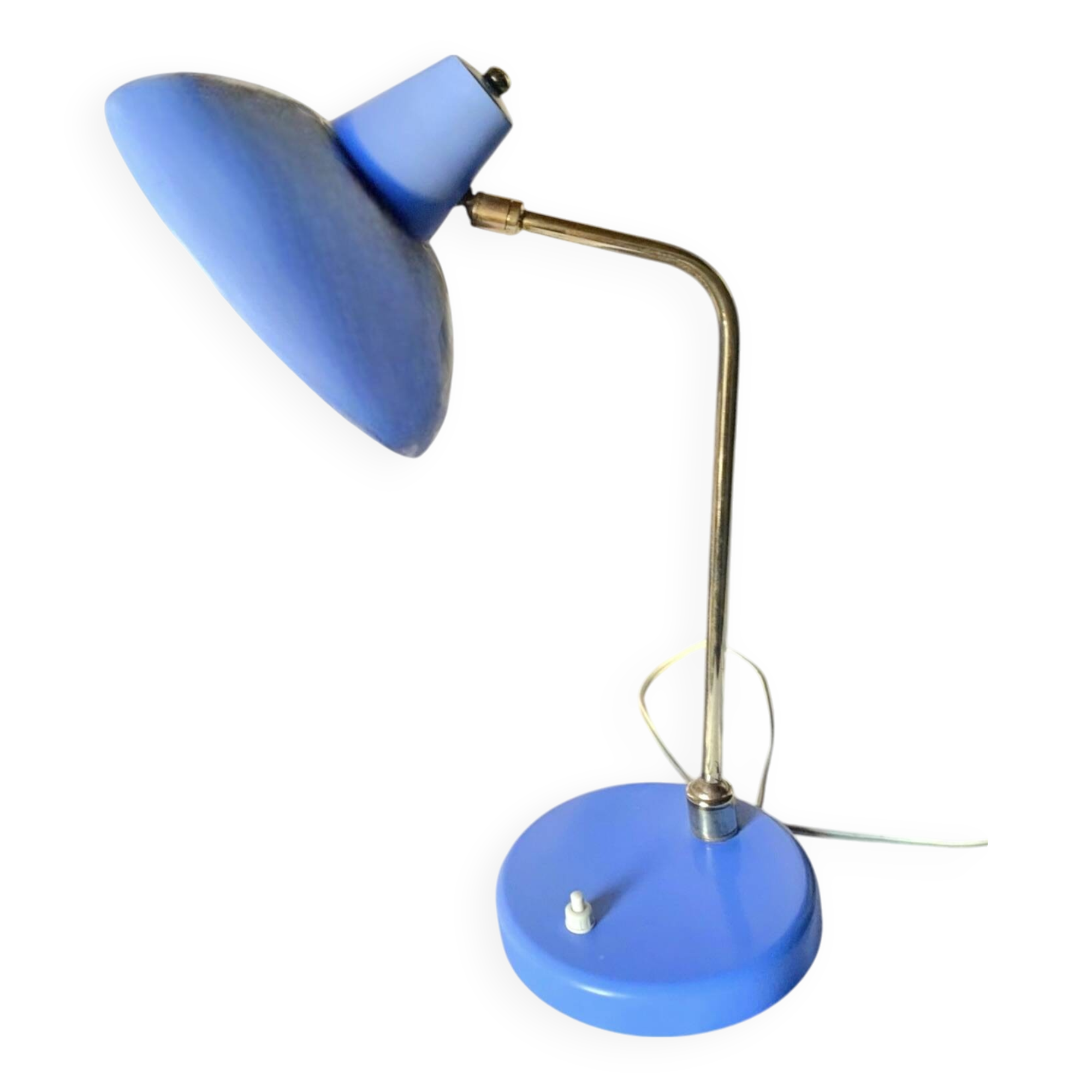 Blue metal lamp, 1960