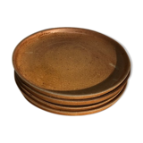 4 flat plates in raw sandstone