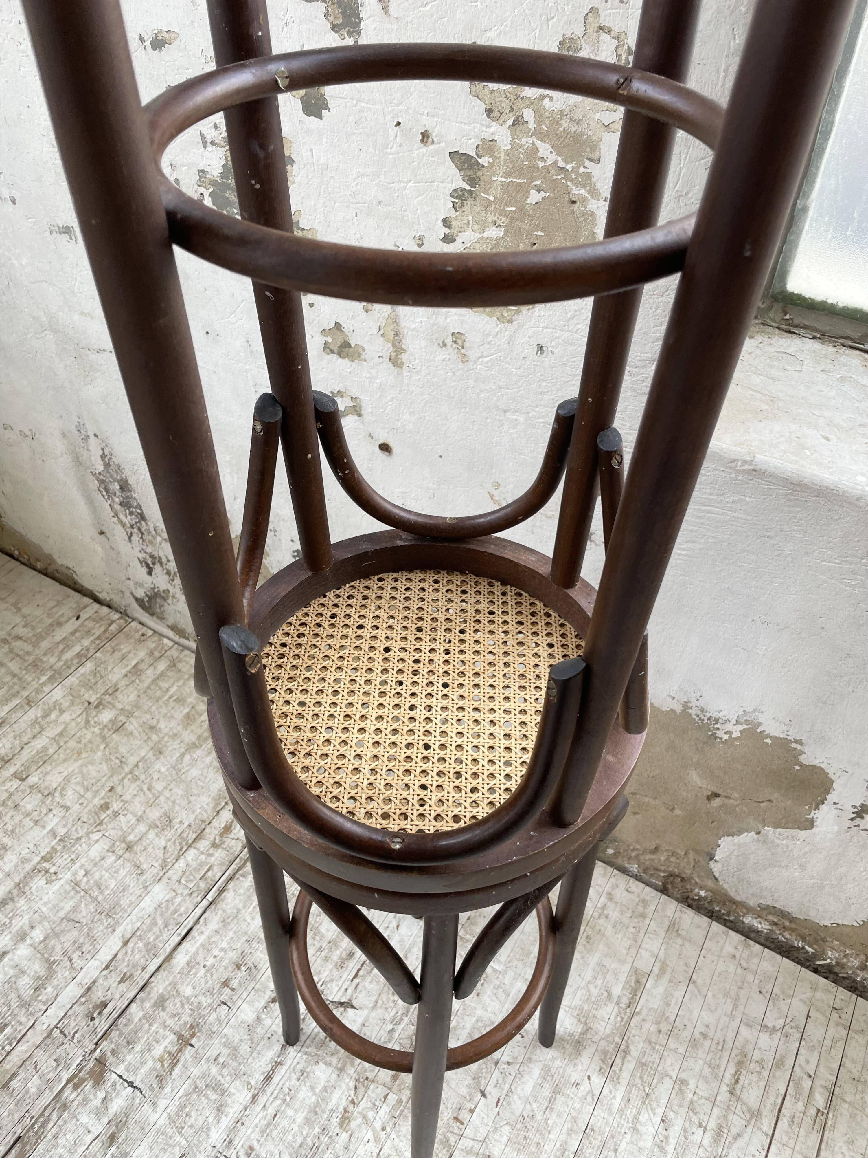 High cane bistro stools