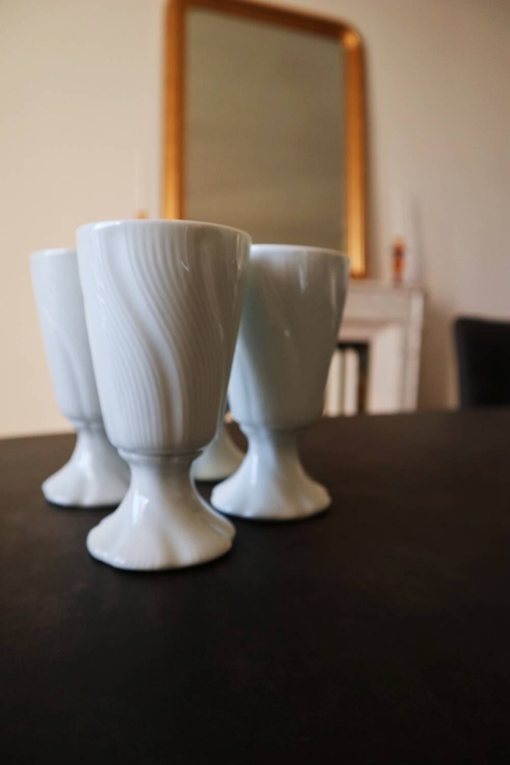 Mazagrans porcelain Leclair Limoges