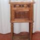 Wooden and marble bedside table