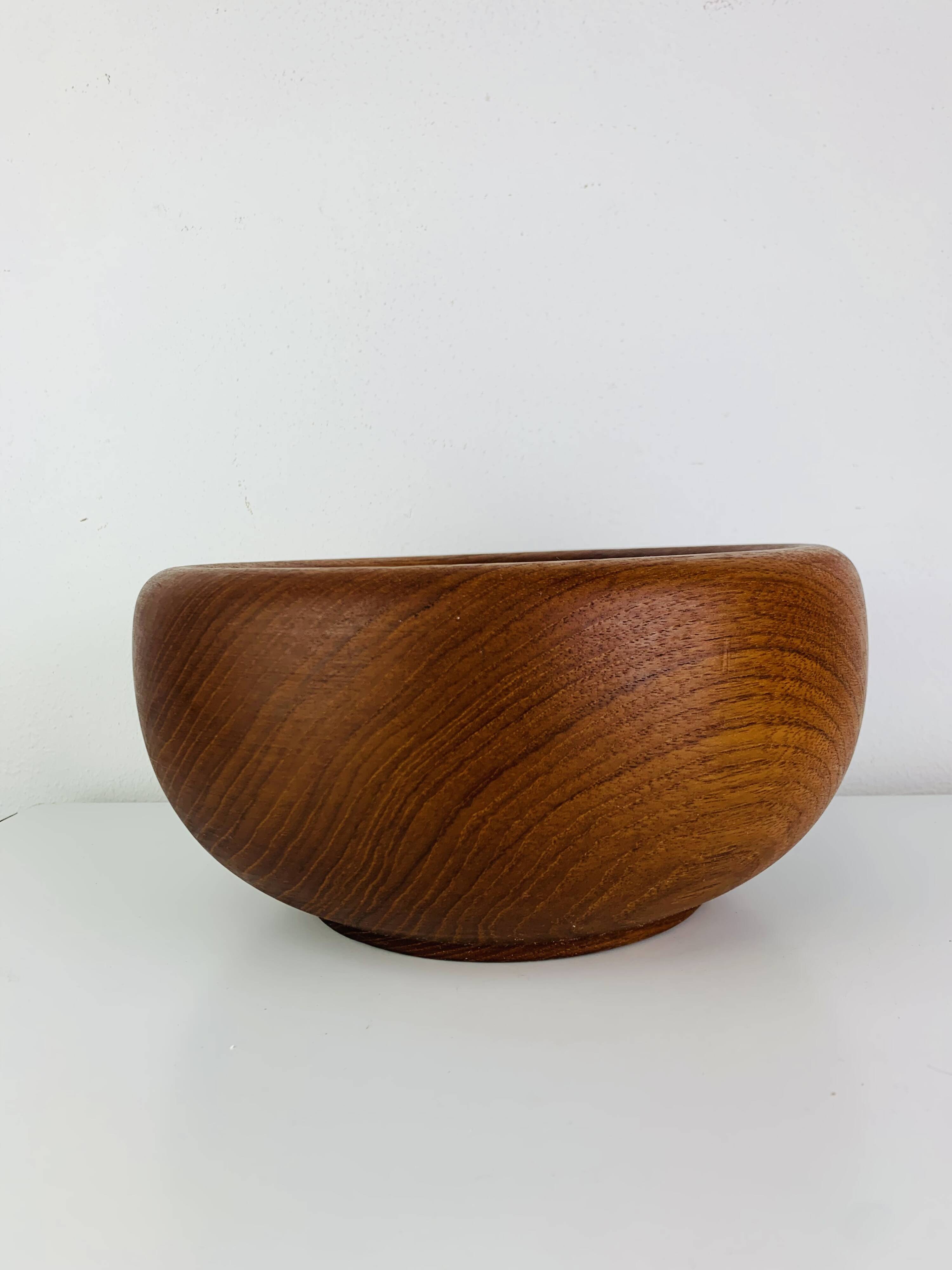 Danish teak fruit bowl, 1960s, Scandinavian.