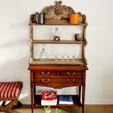 Old wall shelf carved in walnut