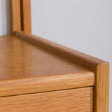 Two-bay oak wall unit by Sven Andersen, Norway 1970